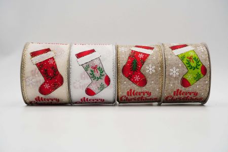 Christmas Stockings Wired Ribbon_ALL